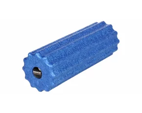 Mini roler yoga, Merco Mini Fascia Gear Roller, 15 x 5 cm, albastru