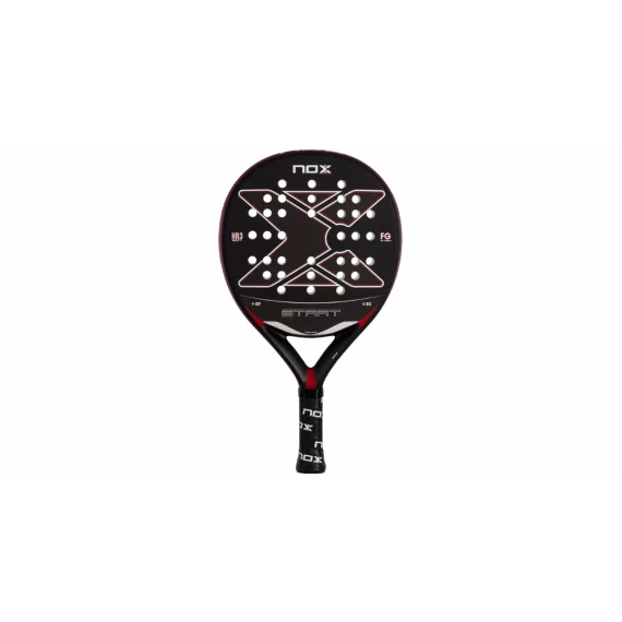 Paleta de padel Nox Start Black EX JS, negru
