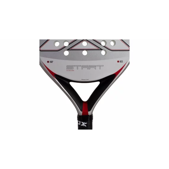 Paleta de padel Nox Start Grey EX JS, gri