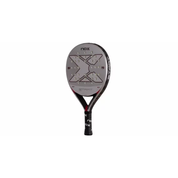 Paleta de padel Nox Start Grey EX JS, gri