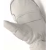 Manusi din piele cu un deget, pentru femei, Lenz Leather Mittens Woman, alb