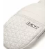 Manusi din piele cu un deget, pentru femei, Lenz Leather Mittens Woman, alb