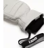Manusi din piele cu un deget, pentru femei, Lenz Leather Mittens Woman, alb