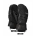 Manusi din piele cu un deget, pentru femei, Lenz Leather Mittens Woman, negru