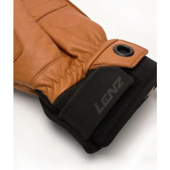 Manusi din piele pentru barbati, Lenz Leather 5 Finger Men, maro