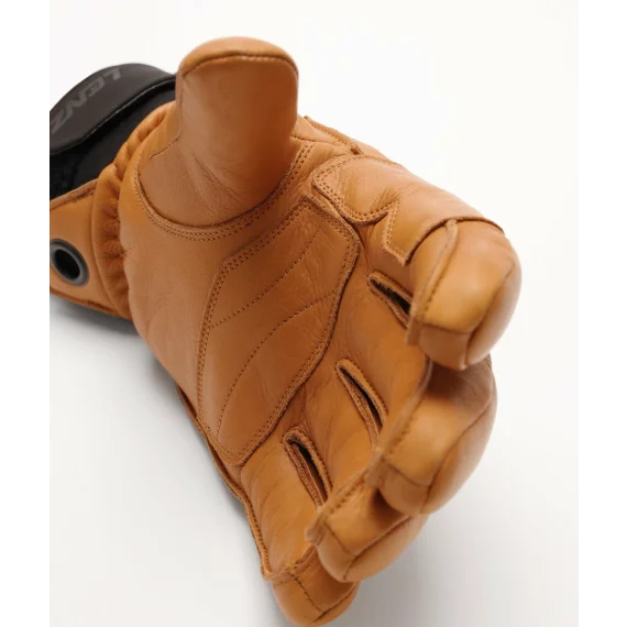 Manusi din piele pentru barbati, Lenz Leather 5 Finger Men, maro
