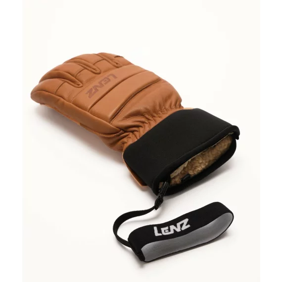 Manusi din piele pentru barbati, Lenz Leather 5 Finger Men, maro