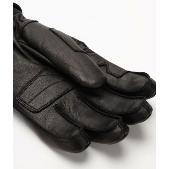 Manusi din piele pentru barbati, Lenz Leather 5 Finger Men, negru