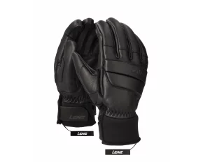 Manusi din piele pentru barbati, Lenz Leather 5 Finger Men, negru