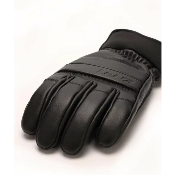 Manusi din piele pentru barbati, Lenz Leather 5 Finger Men, negru