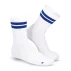 Set 3 perechi sosete sport Lenz Retro tennis socks Sports Mid Cut, alb-albastru