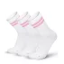 Set 3 perechi sosete sport Lenz Retro tennis socks Sports Mid Cut, alb-roz