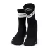 Set 3 perechi sosete sport Lenz Retro tennis socks Sports Mid Cut, negru