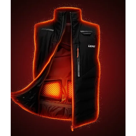 Vesta incalzita unisex Lenz Heat Vest 3.0 Unisex + Heat Pads si acumulatori LITHIUM PACK RCB 1400, culoare negru