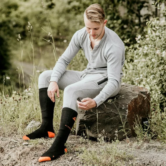 Sosete incalzite ALPENHEAT Heated FIRE-SOCKS, include acumulatori