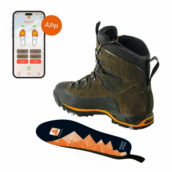 Talpici / Branturi incalzite ALPENHEAT Wireless Hotsole AH11, control prin aplicatie, Wireless, Autonomie 9.5h, USB-C