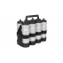Suport pliabil pentru 8 sticle sport, Merco Bottle Carrier 8, negru