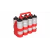 Suport pliabil pentru 8 sticle sport, Merco Bottle Carrier 8, rosu