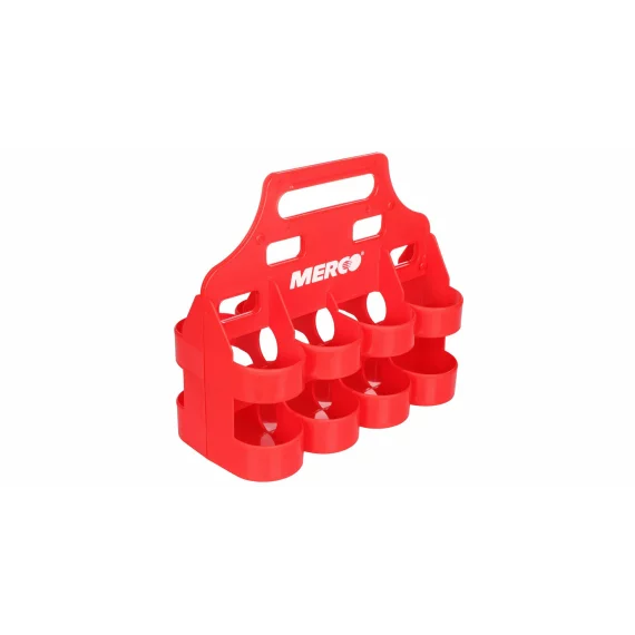 Suport pliabil pentru 8 sticle sport, Merco Bottle Carrier 8, rosu