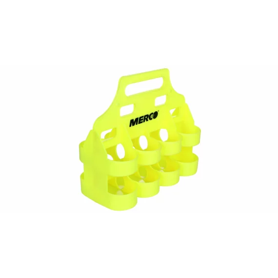 Suport pliabil pentru 8 sticle sport, Merco Bottle Carrier 8, galben