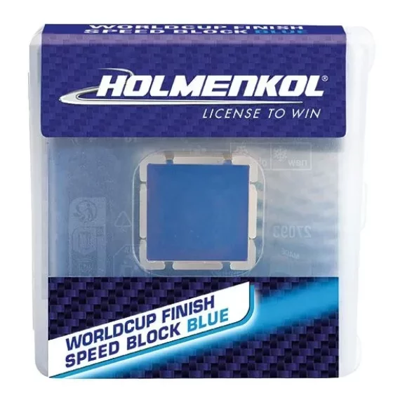 Ceara accelerator de cursa, Holmenkol Worldcup Finish Speed Block Blue, 10g, temperatura zapada -12°C la -20°C