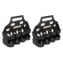 Set de 2 suporturi pentru 8 sticle, Bottle Carrier 8 set of two carrying racks for bottles, negru