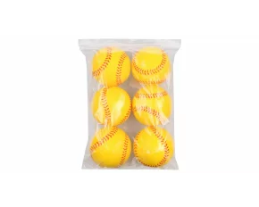 Set de 6 mingi din spuma Silent Soft 90, diametru 9 cm