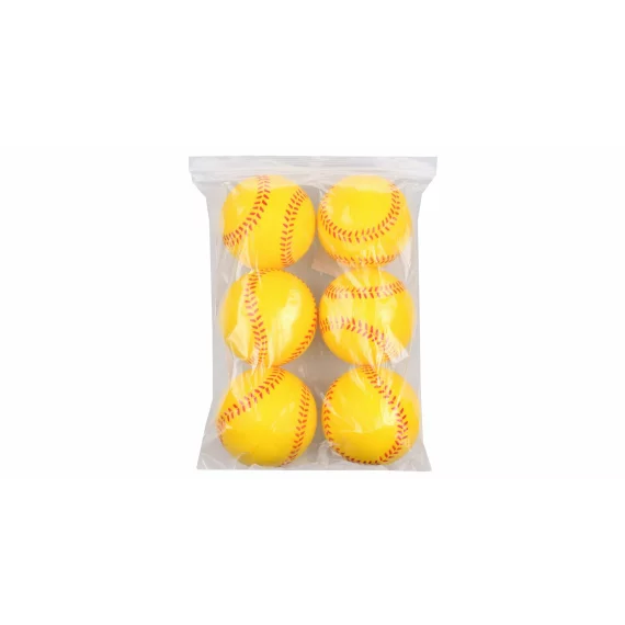 Set de 6 mingi din spuma Silent Soft 90, diametru 9 cm
