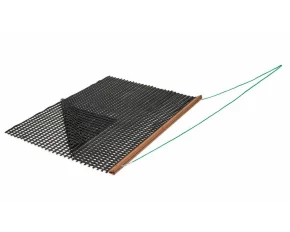 Plasa nivelatoare teren tenis zgura Wooden Drag Net - Special Double, 190cm latime x 150cm adancime