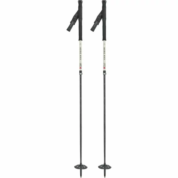 Bete schi tura telescopice VAN DEER-Red Bull Sports Free Carbon, 110-140 cm, Off White
