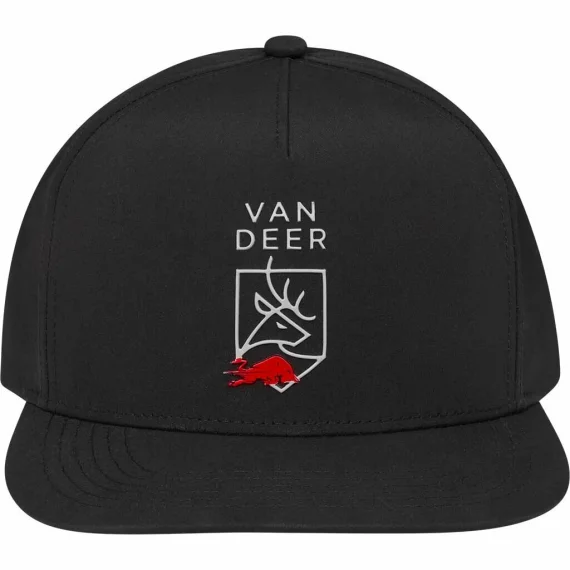 Sapca VAN DEER - Red Bull Sports Flat Cap, marime universala, negru