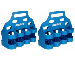 Set de 2 suporturi pentru 8 sticle, Bottle Carrier 8 set of two carrying racks for bottles, albastru