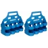 Set de 2 suporturi pentru 8 sticle, Bottle Carrier 8 set of two carrying racks for bottles, albastru