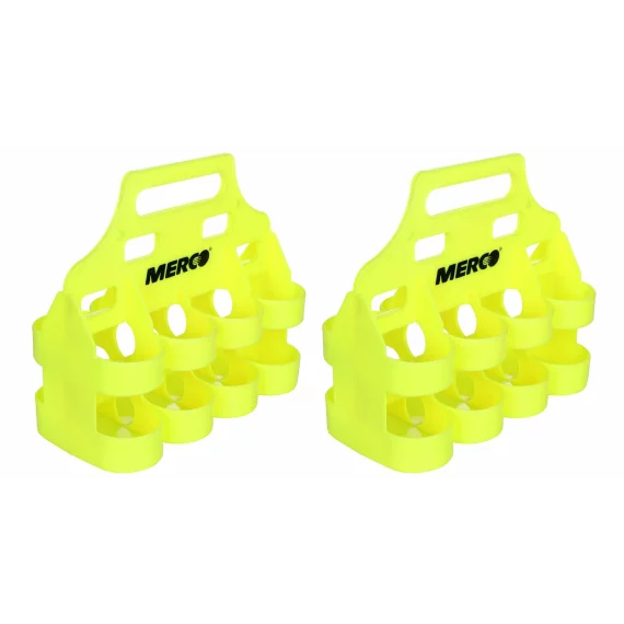 Set de 2 suporturi pentru 8 sticle, Bottle Carrier 8 set of two carrying racks for bottles, galben