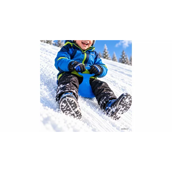 Set planse de zapada pentru copii Snowman, 6 buc, 58 x 35 cm, albastru